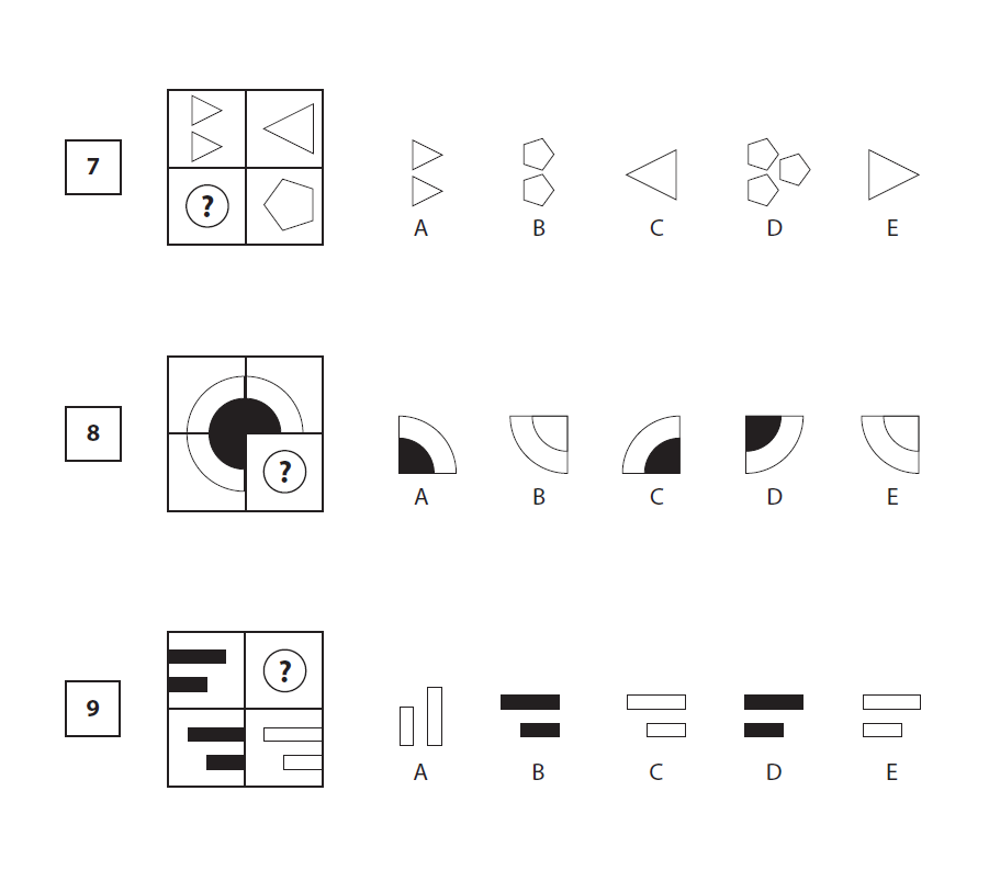 7+ NVR Matrices Paper 3 - 11+ Centre