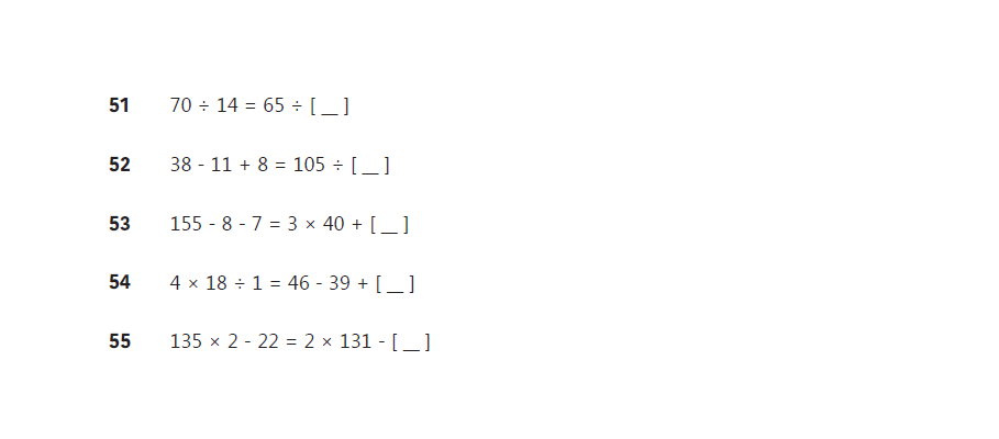 Practice Paper 4 - Verbal Reasoning Maths - 11+ Centre